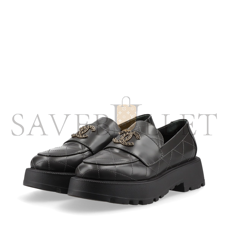 Ch*el coco mark matelasse 24b leather loafer g45921